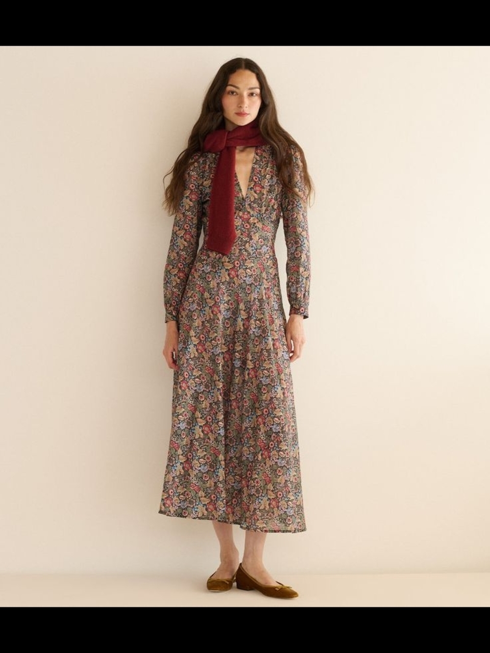 Doen Charleston Dress In Wildberry Thicket XS